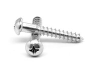 #10 X 1 1/2 WOOD SCREW ROUND PHILLIPS ZINC PLATED